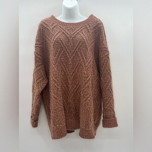 Arizona Jean Copany Chunky Knit Crewneck Sweater - Size XL